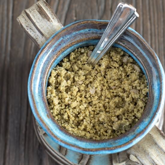 Nut Free Vegan Parmesan Cheese - Recipe photo by plantedandpicked