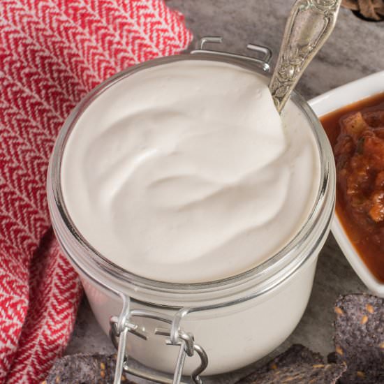 Vegan Cashew Sour Cream - Recipe photo by plantedandpicked