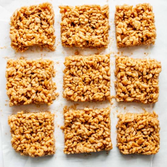 Healthy Rice Krispie Treats - Recipe photo by ThisHealthyTable