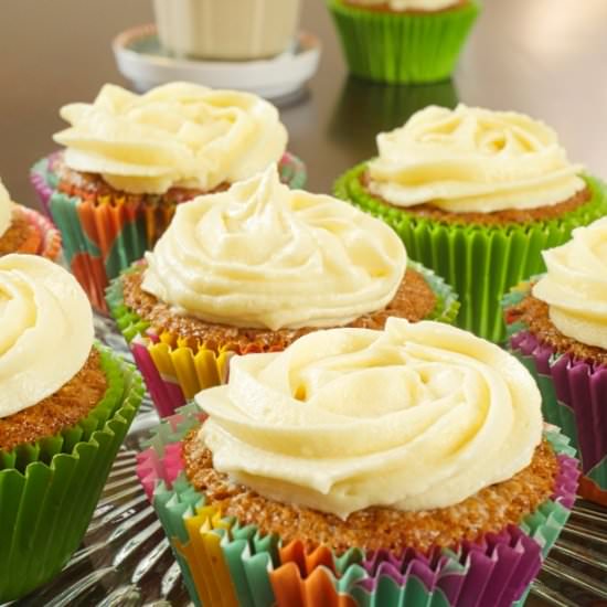 Indianish Carrot Cupcakes - Recipe photo by MyIndianStove