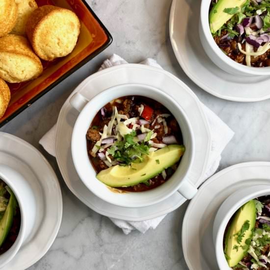 Rich Turkey Chili - Recipe photo by thebrookcook.wordpress.com