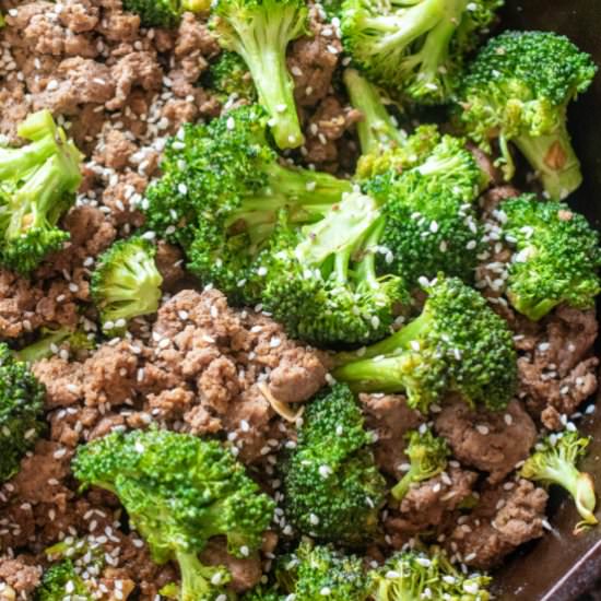 Easy Ground Beef and Broccoli - Recipe photo by servedfromscratch