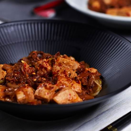Spicy Japanese Style Mabo Tofu - Recipe photo by Sudachi Recipes