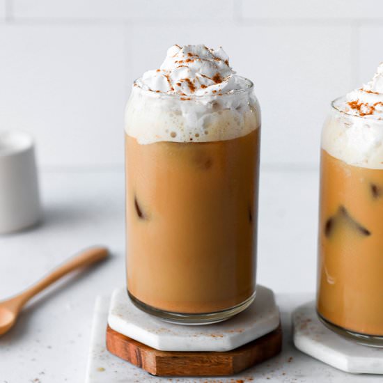 Healthier Iced Pumpkin Spice Latte - Recipe photo by nyssas_kitchen