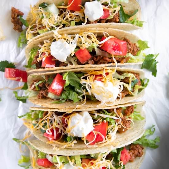 Ground Beef Tacos - Recipe photo by theforkedspoon