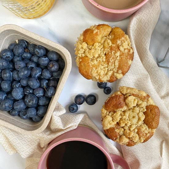 Blueberry Crumble Muffins - Recipe photo by bakingwithaimee