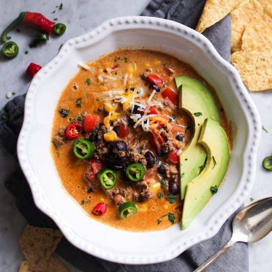 Creamy Taco Soup - Recipe photo by MidwestSoutherner