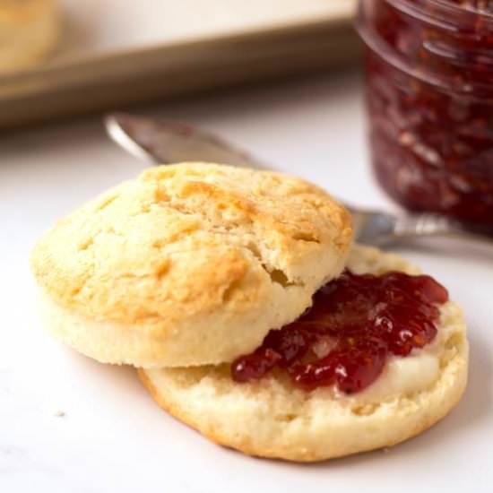 The Easiest Cream Biscuits - Recipe photo by borrowedbites