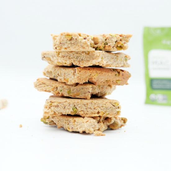 Maca Pistachio Dessert Bars - Recipe photo by Lovemybodybymiriam