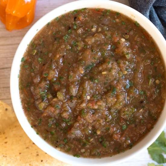 Roasted Pineapple Habanero Salsa - Recipe photo by borrowedbites