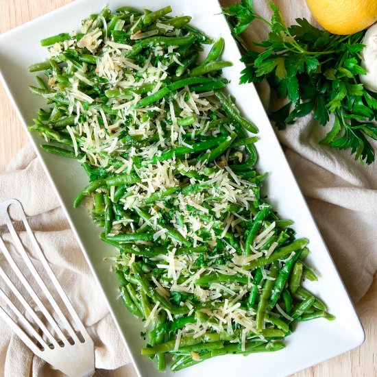 Green Beans Aglio e Olio - Recipe photo by Sugarylogic