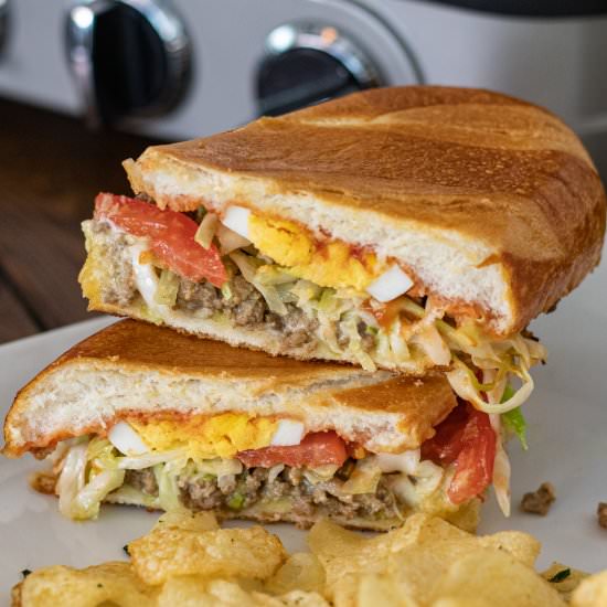 Dominican Riki Taki Sandwich - Recipe photo by Belquistwist