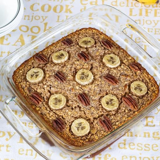 chocolate banana nut baked oatmeal - Recipe photo by mindyscookingobsession
