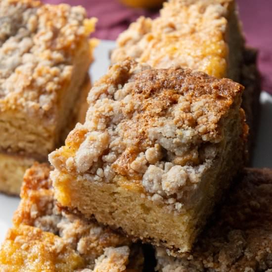 Pear Crumb Coffee Cake - Recipe photo by JawnsICooked