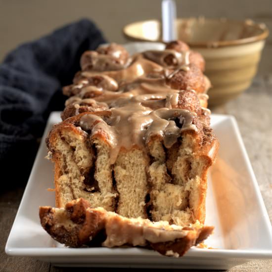 cinnamon roll loaf - Recipe photo by davebakes