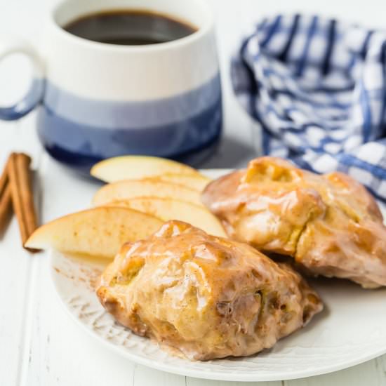Air Fryer Apple Fritters - Recipe photo by rachelcooksblog