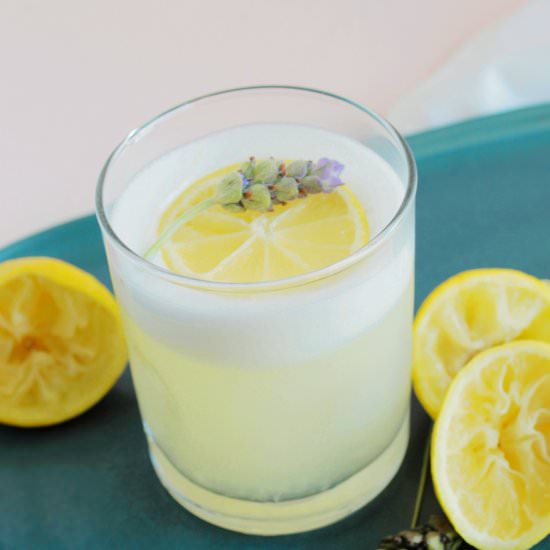 Lavender Lemon Pisco Sour - Recipe photo by homebodyeats