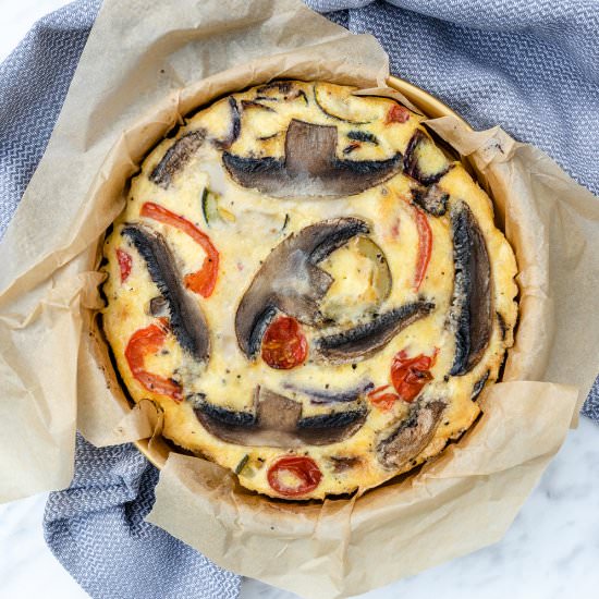 Roasted Vegetable Frittata - Recipe photo by BlueSkyEating