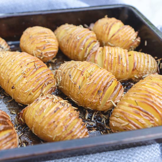Hasselback Potatoes - Recipe photo by BlueSkyEating
