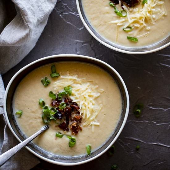 Instant Pot Cauliflower Soup - Recipe photo by Went Here 8 This