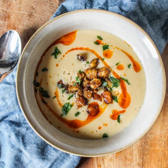 Vegan Chickpea Soup - Recipe photo by Allons-Eat