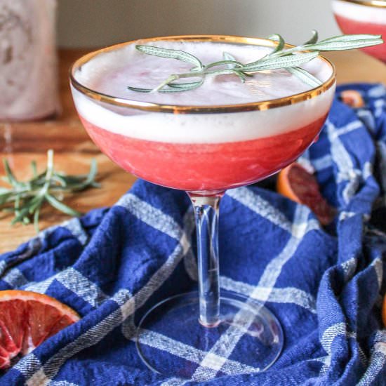 blood orange fizz mocktail - Recipe photo by Allons-Eat