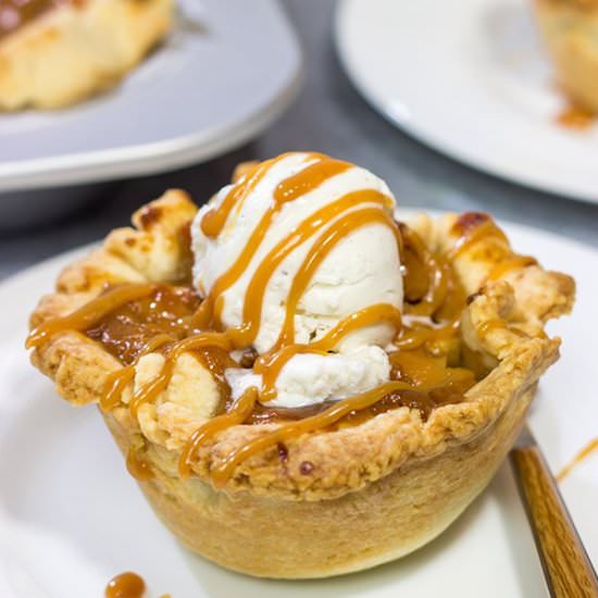Caramel Apple Tartlets - Recipe photo by spicedblog