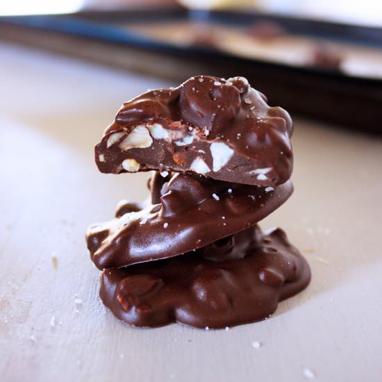 Chocolate Nut Clusters - Recipe photo by APinchofCrazy