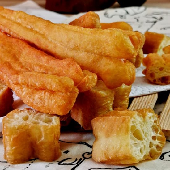 How to make Youtiao (油条) - Recipe photo by Taste of Asian Food