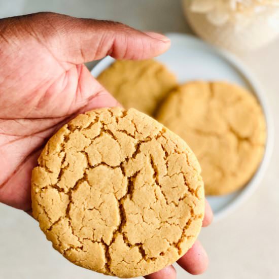 Gluten Free Peanut Butter Cookie - Recipe photo by THE VGN WAY
