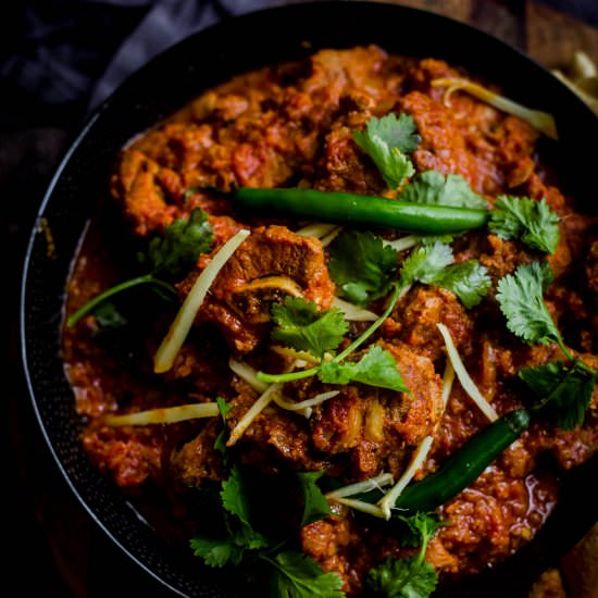 Lamb Karahi - Recipe photo by tiffinandteaofficial