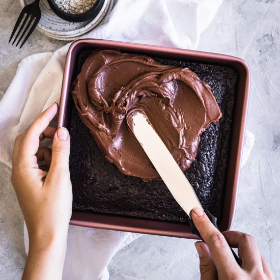 Easy Sourdough Chocolate Cake - Recipe photo by GoodThingsBakingCo