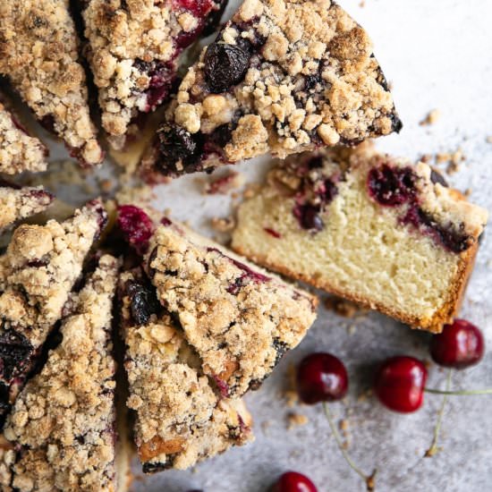 Cherry Coffee Cake - Recipe photo by theforkedspoon