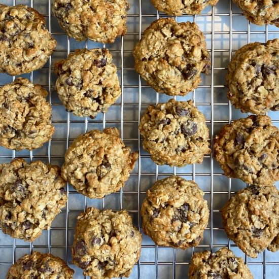 Chocolate Chip-Oatmeal Cookies - Recipe photo by thebrookcook.wordpress.com