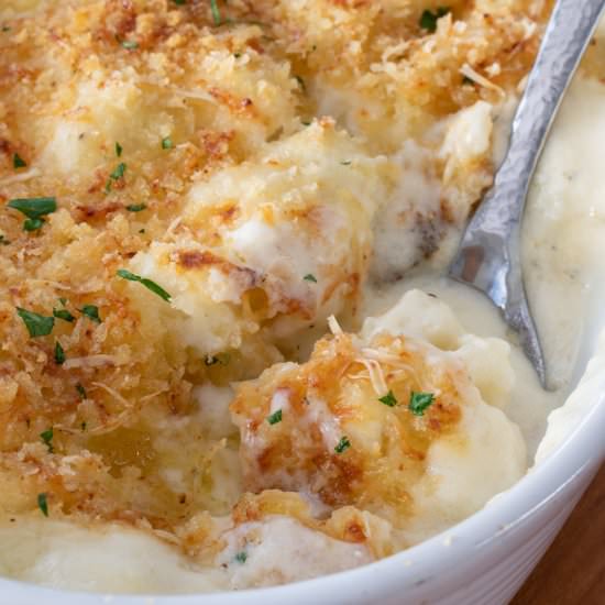 Cauliflower Gratin - Recipe photo by For the Love of Cooking