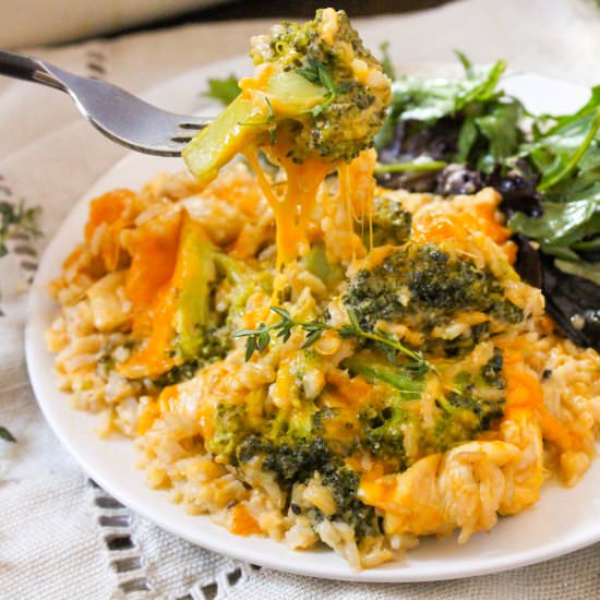 Chicken Broccoli Rice Casserole - Recipe photo by fANNEtastic food
