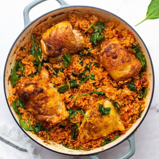 Chicken Paprika and Spanish Rice - Recipe photo by comfortfoodideas