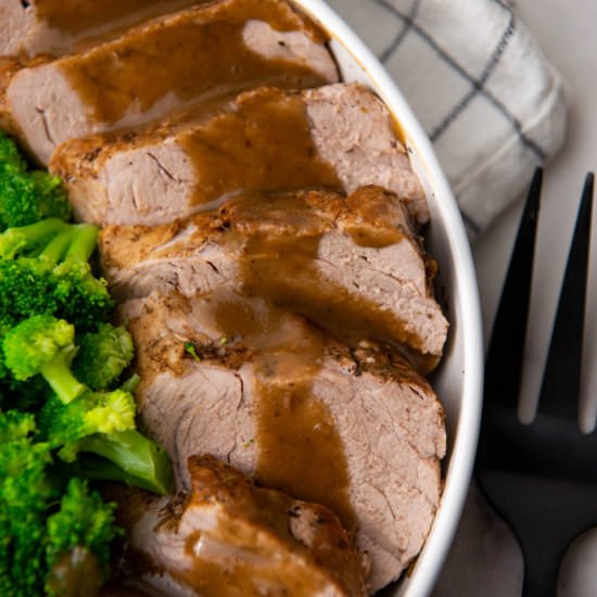 Apple Cider Pork Tenderloin - Recipe photo by comfortfoodideas