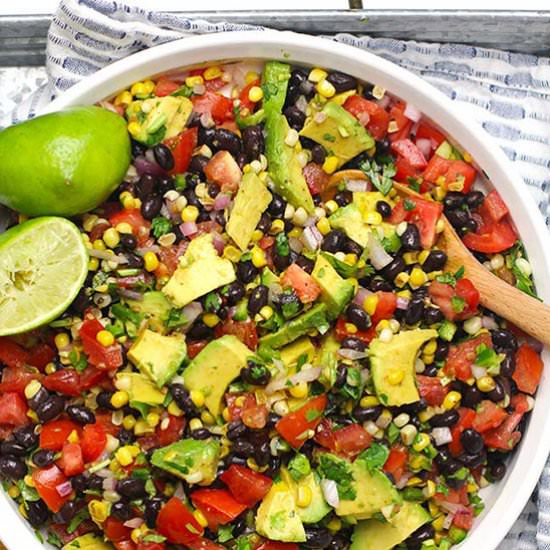 Cowboy Caviar with Avocado - Recipe photo by suebeehomemaker