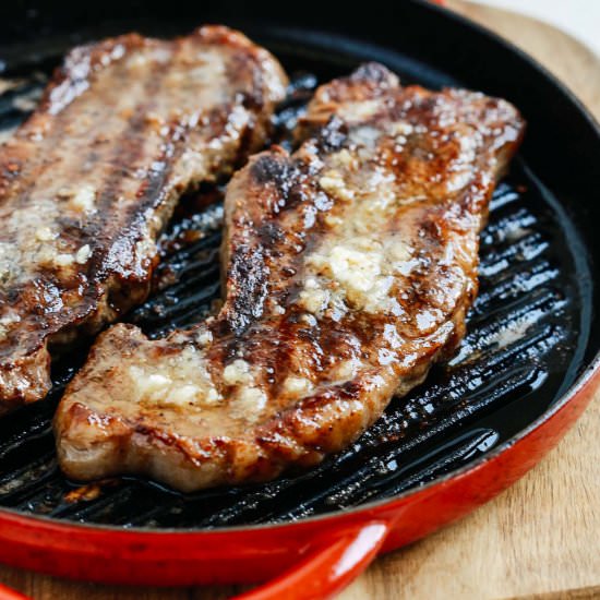 Garlic butter steak - Recipe photo by PrimaveraKitchen