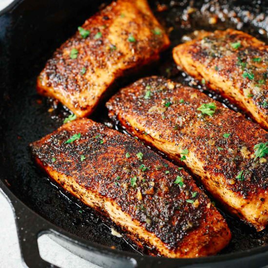 blackened salmon - Recipe photo by PrimaveraKitchen