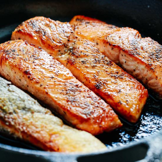 pan seared salmon - Recipe photo by PrimaveraKitchen
