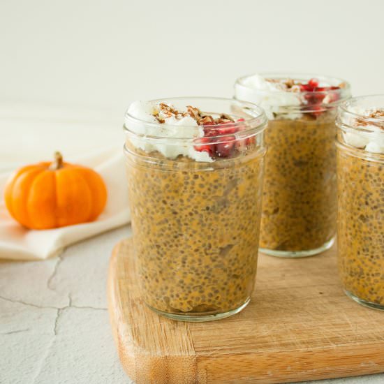 Pumpkin Chia Pudding - Recipe photo by Bite Out of Life Nutrition