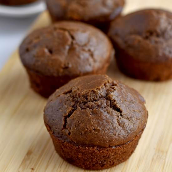 GF Double Chocolate Muffins - Recipe photo by Flavor Walk