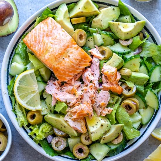 SALMON AVOCADO SALAD - Recipe photo by healthyfitnessmeals