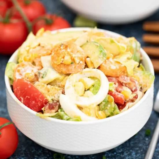 Shrimp Cobb Salad with Avocado - Recipe photo by 30minutesmeals
