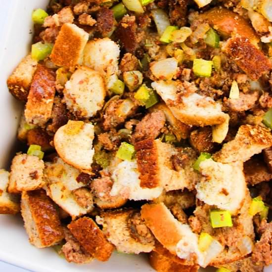 Sausage Stuffing - Recipe photo by 1PotRecipes