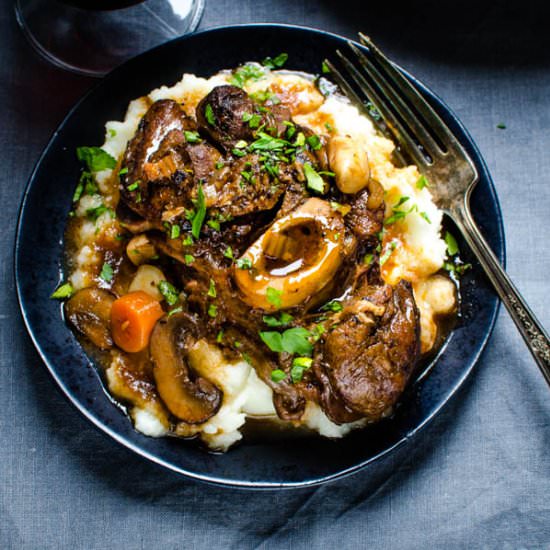 Braised Veal Shanks - Recipe photo by garlic and zest