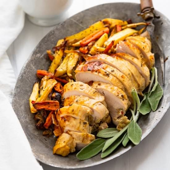 Marinated Roast Turkey Breast - Recipe photo by garlic and zest