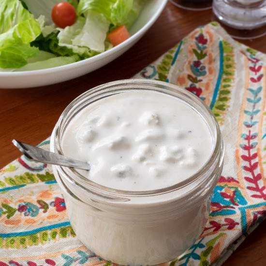 The Best Blue Cheese Dressing - Recipe photo by For the Love of Cooking
